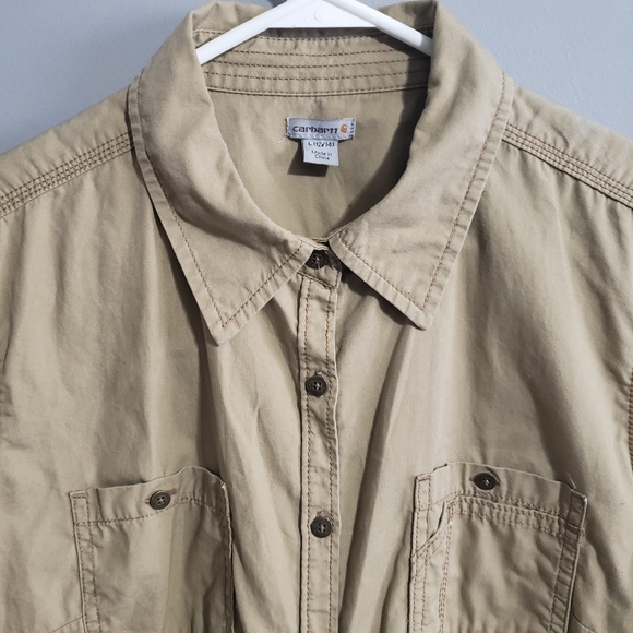 Boys Carhartt button up T-shirt size 12/14 - Picture 7 of 8